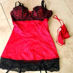 NWOT red and black Teddy Small